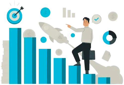 Illustration of a business growing its online presence with SP Freelance